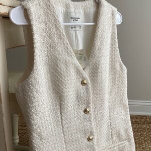 New w Tag: Abercrombie & Fitch Mara Tweed Dress in Ivory. Size Medium